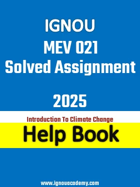 IGNOU MEV 021 Solved Assignment 2025
